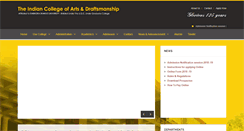 Desktop Screenshot of indianartcollege.com