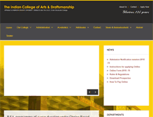 Tablet Screenshot of indianartcollege.com